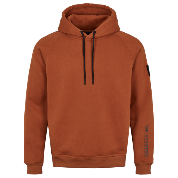 Twelve Sixteen Hoodie Brun Bomuld