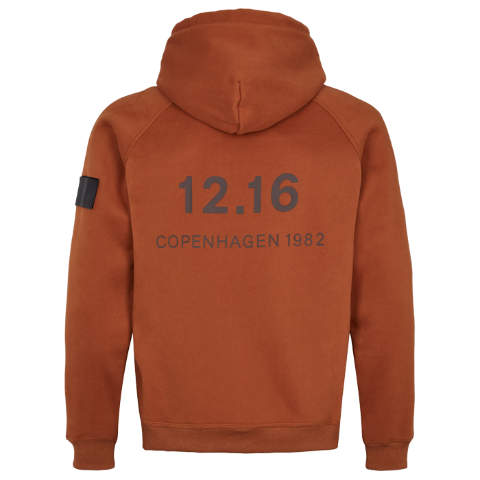 Twelve Sixteen Hoodie Brun Bomuld