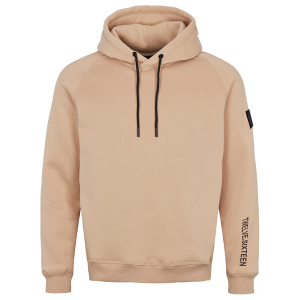 Twelve Sixteen Hoodie  Sand  Bomuld