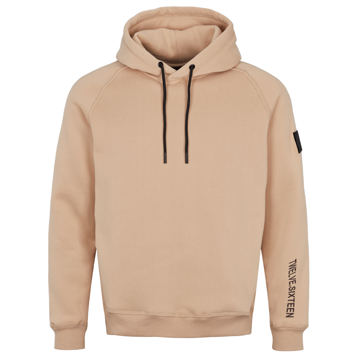 Twelve Sixteen Hoodie  Sand  Bomuld