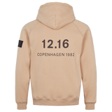 Twelve Sixteen Hoodie  Sand  Bomuld