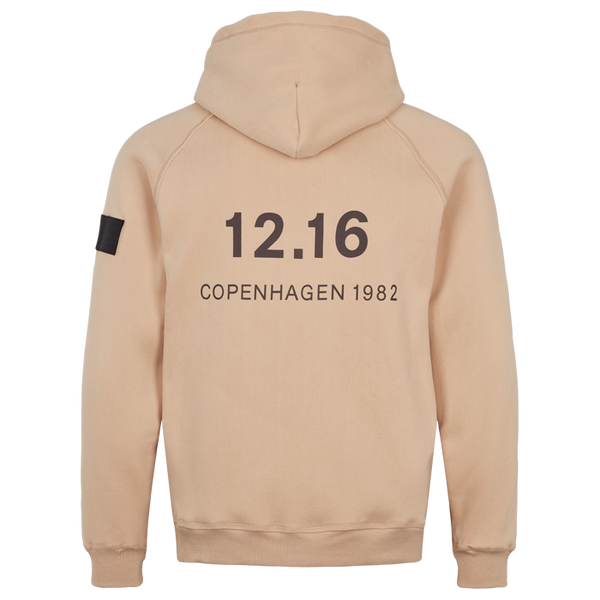 Twelve Sixteen Hoodie  Sand  Bomuld