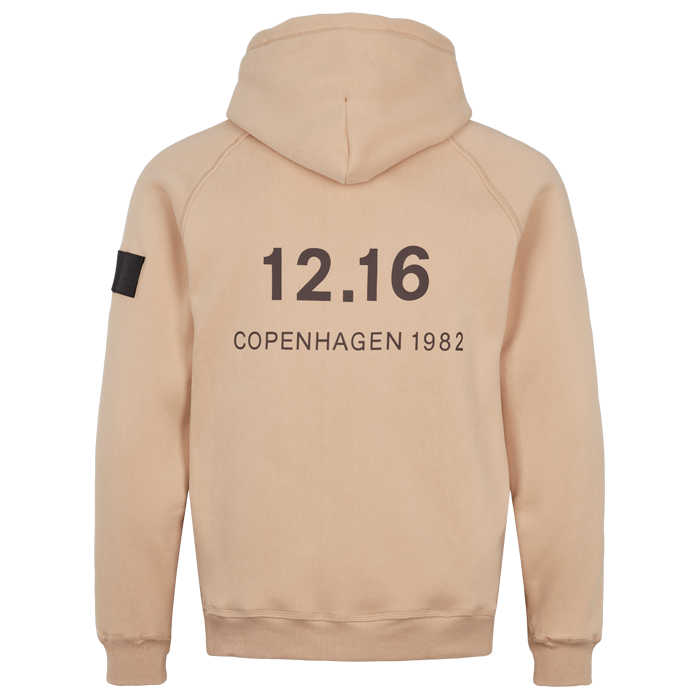 Twelve Sixteen Hoodie  Sand  Bomuld