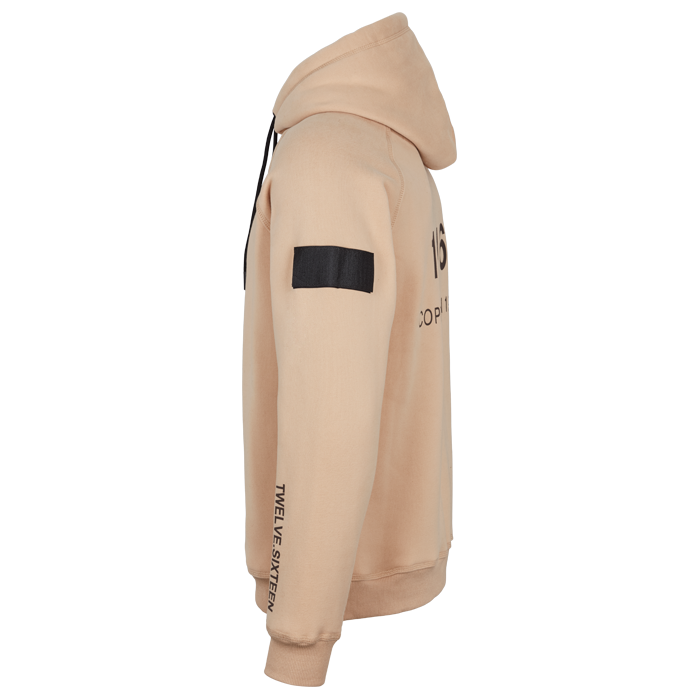 Twelve Sixteen Hoodie  Sand  Bomuld