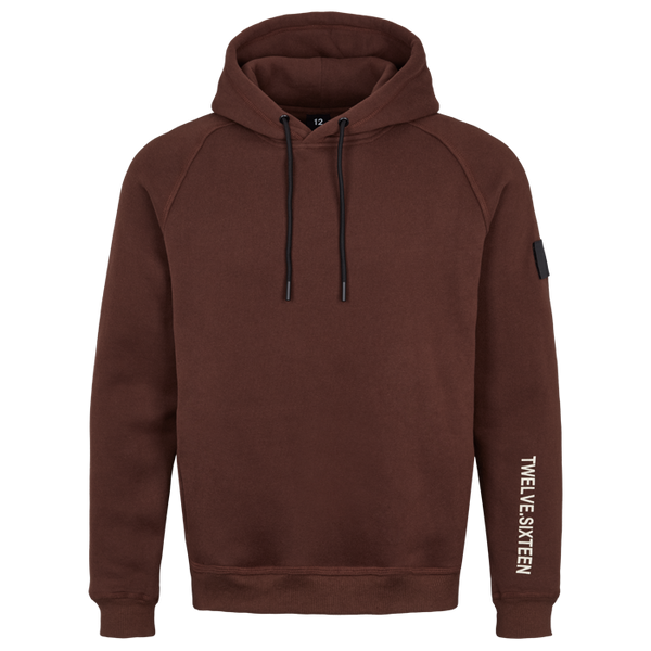 Twelve Sixteen Hoodie Mørke Brun  Bomuld