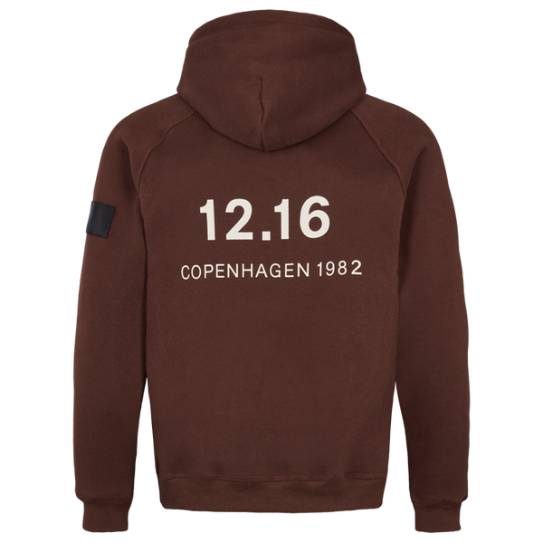 Twelve Sixteen Hoodie Mørke Brun  Bomuld