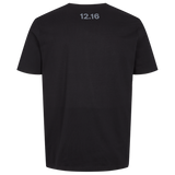Twelve Sixteen T-Shirt 100% Økologisk Bomuld  12.16 logo Sort