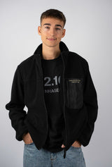 Fleecejacke Schwarz