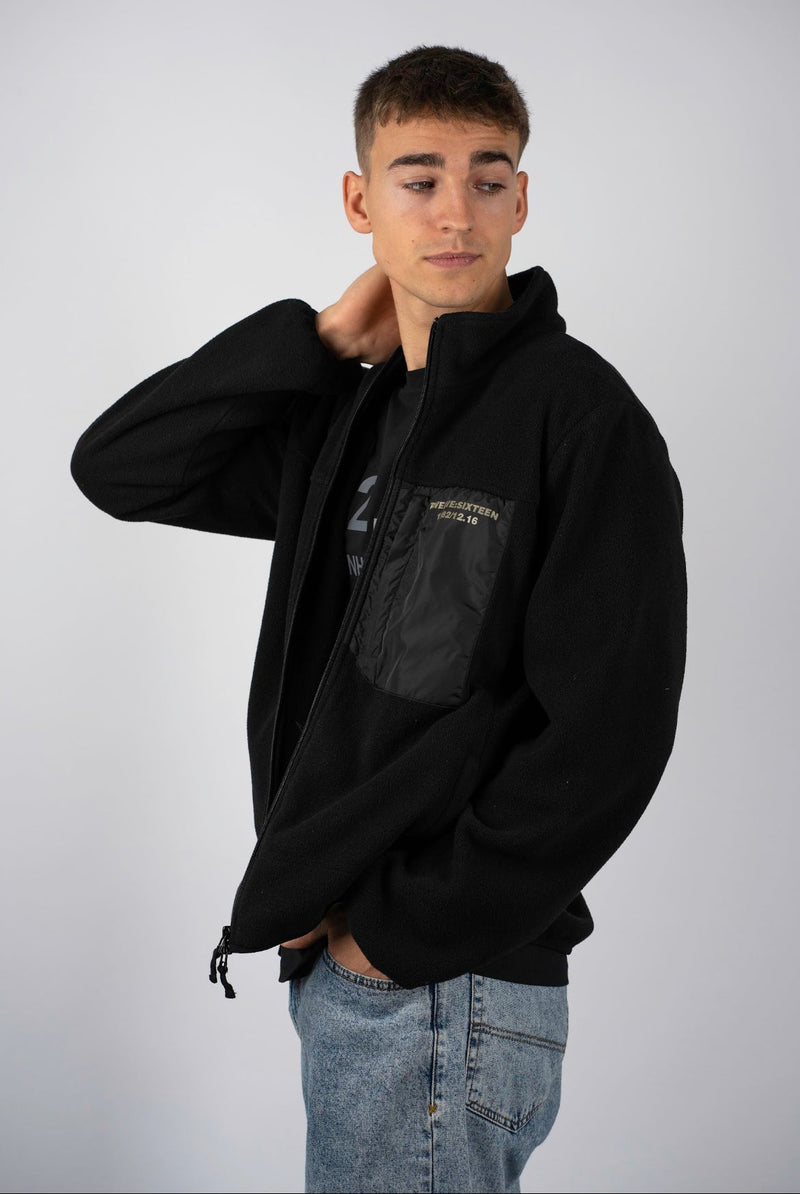 Fleecejacke Schwarz