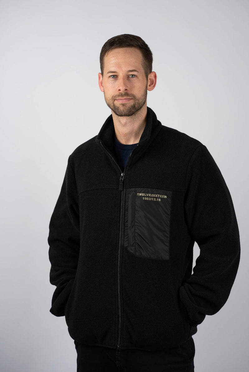 Fleecejacke Schwarz