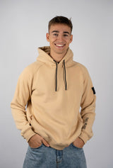 Twelve Sixteen Hoodie  Sand  Bomuld