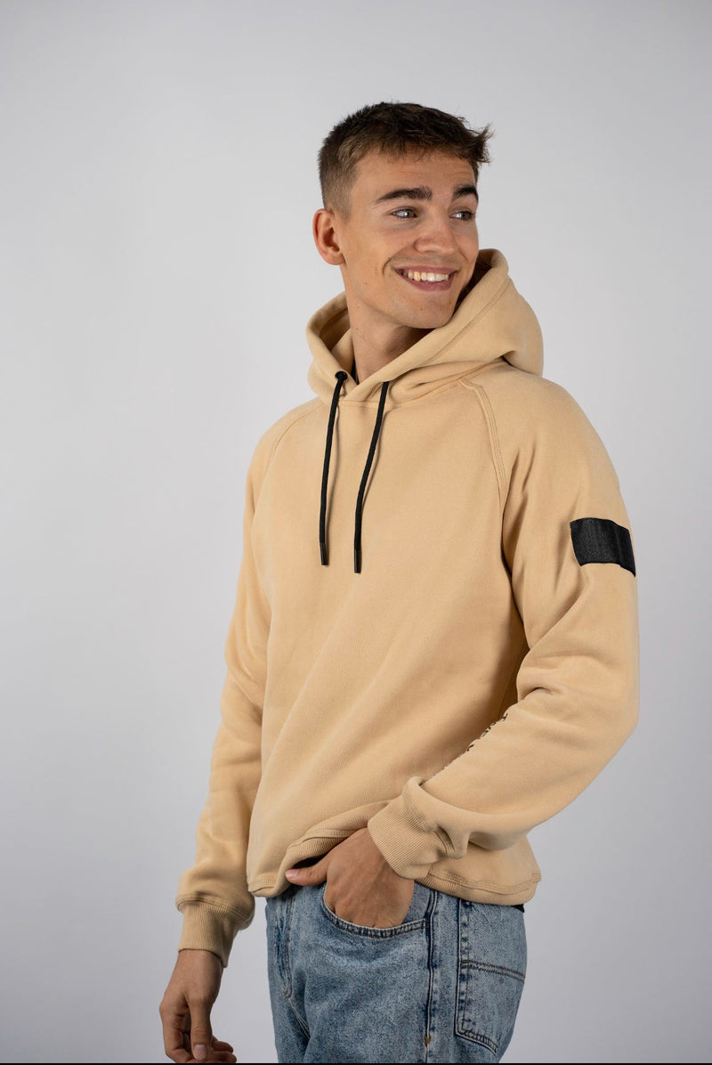 Twelve Sixteen Hoodie  Sand  Bomuld