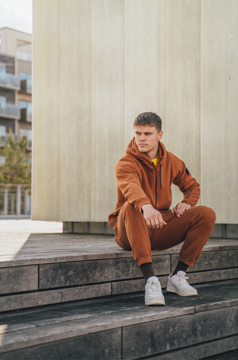 Jogginghose Hellbraun 100% Baumwolle