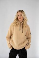 Twelve Sixteen Hoodie  Sand  Bomuld