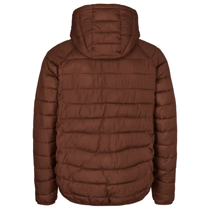 Quilted hoodie Jacket Brown