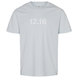 T-Shirt 100 % Bio 12.16 Logo - Babyblau