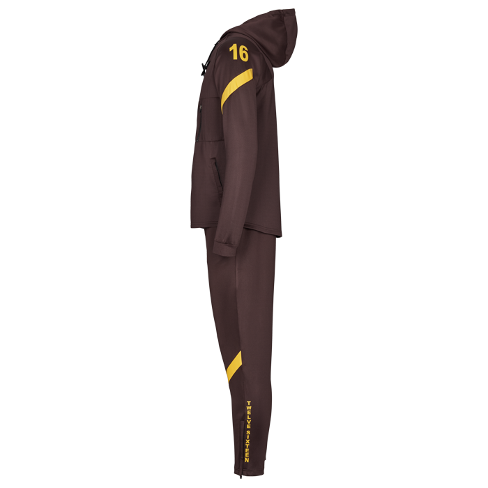 Tracksuite Brown-Yellow Set