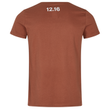 T-shirt 100% Organic 12.16 logo - Caramello